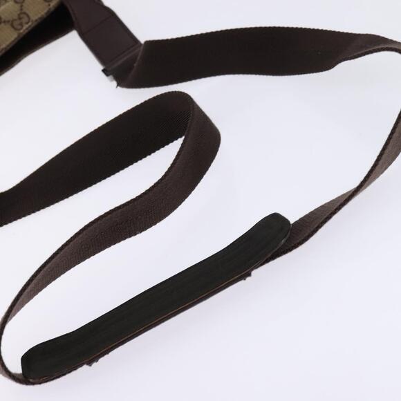 GUCCI GG Canvas Shoulder Bag Beige Silver Auth 143234 - Picture 7 of 16